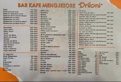 Bar Kafe-mengjezore Driloni