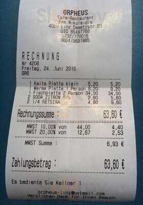 Griechisches Restaurant Orpheus
