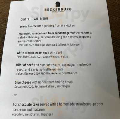 Beckenburg Das Restaurant