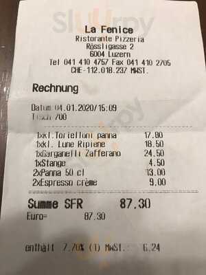 Ristorante Pizzeria La Fenice