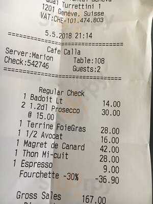 Café Calla At Mandarin Oriental, Geneva