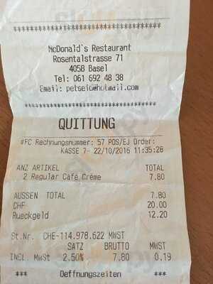 Mcdonald's Badischer Bahnhof