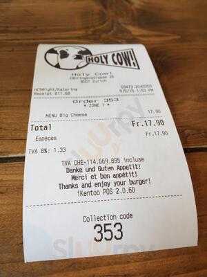 Holy Cow! Gourmet Burger Co. ZÜrich ZÄhringerstrasse