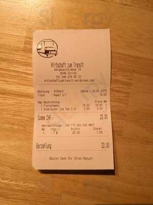 Wirtschaft Zum Transit