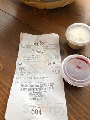 Holy Cow! Gourmet Burger Co. Lausanne Terreaux