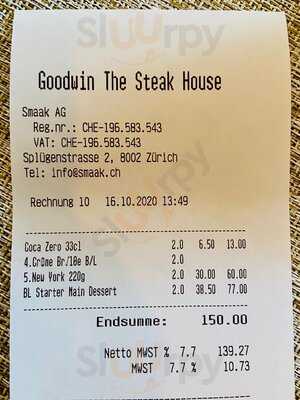 Goodwin The Steak House