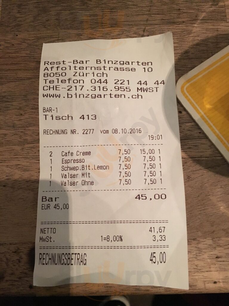 Restaurant Binzgarten