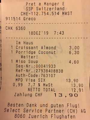 Pret A Manger Dock E