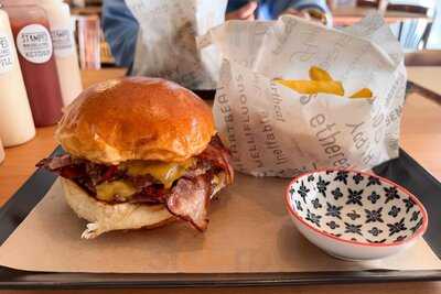 Stamped Burgers & Fries