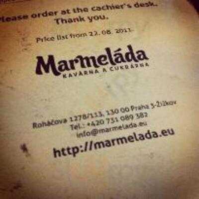 Marmelada—coffeehouse And Sweetshop In Prague.