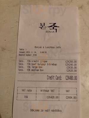 Bonjuk & Lunchbox Cafe Praha