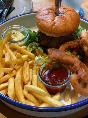 Blaue Kappe Essen Und Trinken