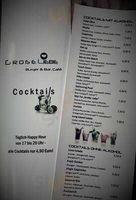 Große Liebe Burger. Cocktail. Bar.