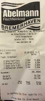 Abelmann Kaptn's Dinner Gmbh