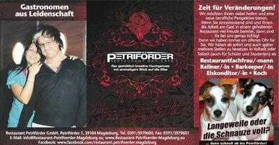 Petriförder Restaurant & Bar Hier Isst Magdeburg