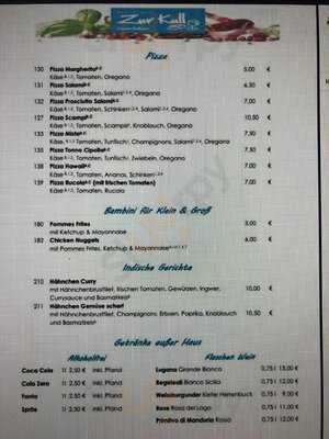 Gaststätte "zur Kull" Cucina Italiana