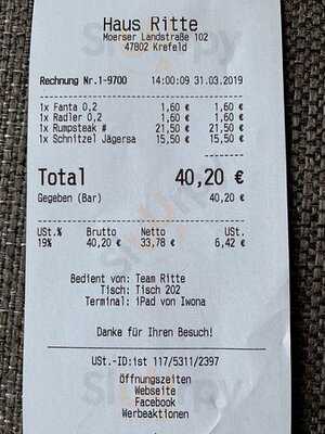 Restaurant Haus Ritte