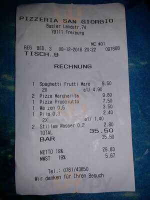 Pizzeria San Giorgio