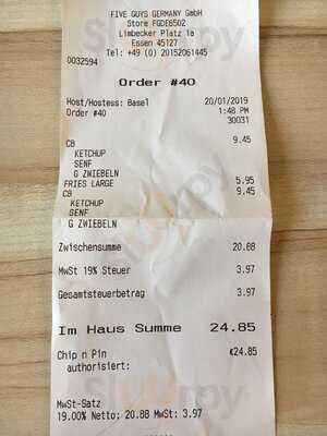 Five Guys Essen Limbecker Platz