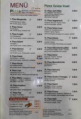Pizza Grune Insel