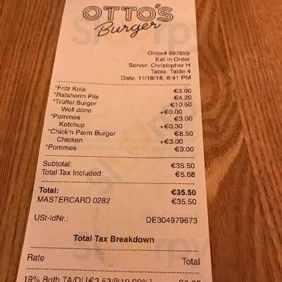 Otto's Burger - Grindelhof