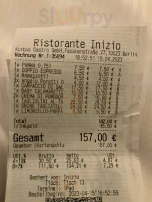 Inizio Ristorante Bar