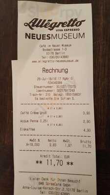 Allegretto Caffè Im Neuen Museum