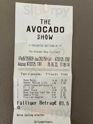 The Avocado Show - Stuttgart Calwer Straße