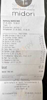 Midori - Green Fusion Cuisine