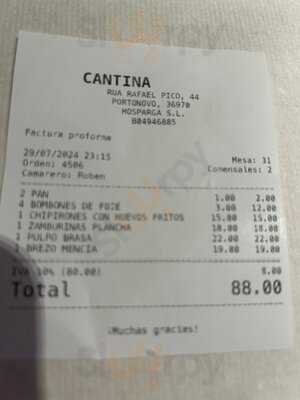 A Cantina De Portonovo