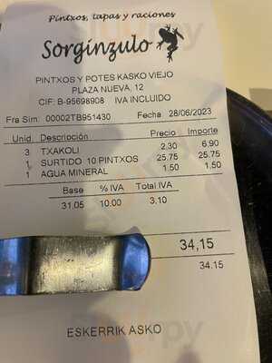 Sorginzulo