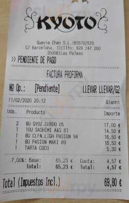 Restaurante Japonés Kyoto