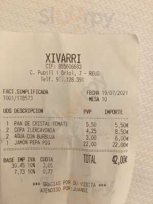 Xivarri Tasca Reus