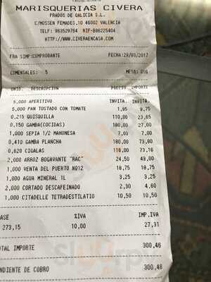 Civera Marisquerías