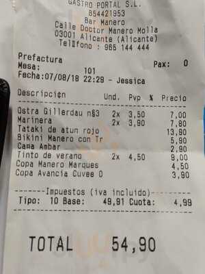 Manero Alicante - Manero Mollá