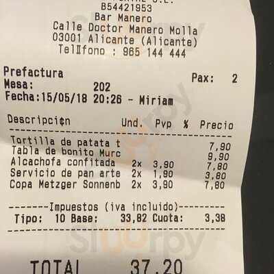 Manero Alicante - Manero Mollá