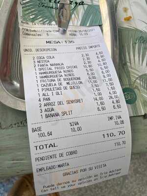 Restaurante Atalaya Jávea