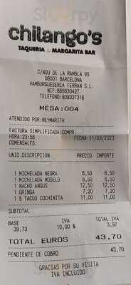 Chilango's Taqueria Barcelona