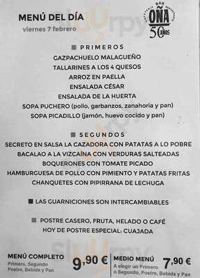Restaurante Bar OÑa 