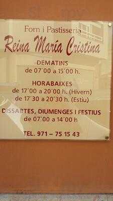 Panadería - Pastelería Reina M.ª Cristina