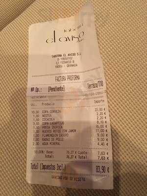 Taberna El Aviso Plaza