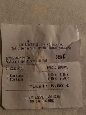 Casa Orxata, Bio Horchata