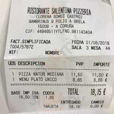 Restaurante Pizzeria La Salentina