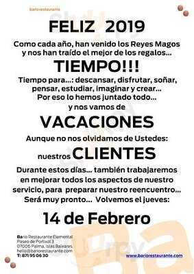 Bario Restaurante Elemental