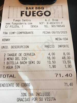 Bar Bbq Fuego-marina