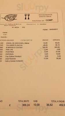 Marisqueria Santa Cruz