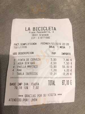 Restaurante La Bicicleta