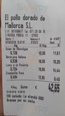 El Pollo Dorado De Mallorca