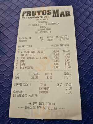 Frutos Del Mar