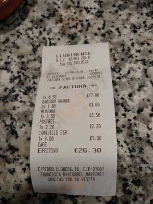 Restaurante La Llubinense